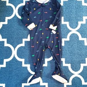 NWT CARTER'S ONE PIECE 24M PJS pajamas boys zipper